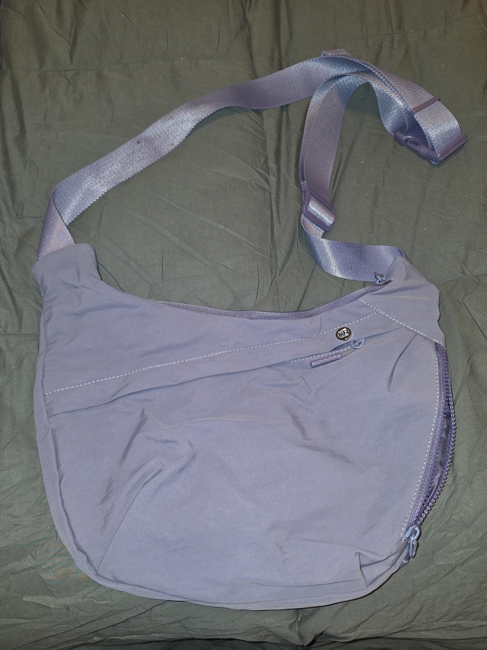 Cloud Purple Crossbody Shoulder Bag - Iris And Rainbow